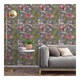 image 2 of Grandeco Lola Floral Wallpaper - Charcoal/Pink - 10m x 53cm