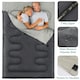 image 4 of Double Sleeping Bag - Charcoal