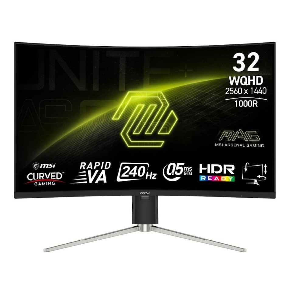 MSI MAG 325CQRXF E2 32" Curved QHD 240Hz 0.5ms USB-C Gaming monitor