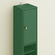 image 6 of SoBuy Tall Bathroom Storage Cabinet with Adjustable Shelves and Drawer, Dark Green, 7.9x7.9x70.9 in, 13.4 kg - BZR34-II-SY