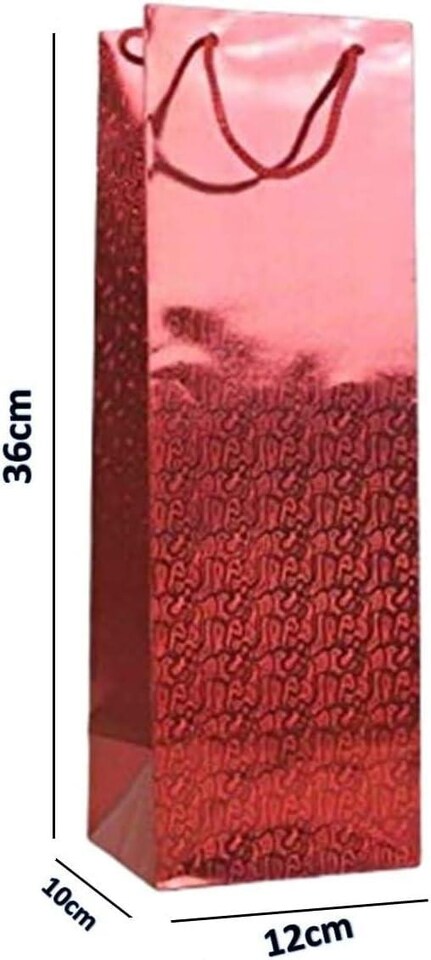 image 1 of 100 pcs Assorted Holographic Wine Gift Bags | Multi