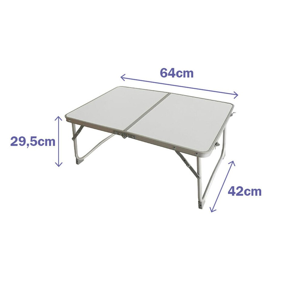image 1 of Folding Table Marbueno White 64 x 29,5 x 42 cm Aluminium N/A