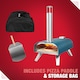 image 8 of George Foreman 12inch Teal Wood Pellet Pizza Oven with Paddle & Carry bag GFWPPO1BLPC