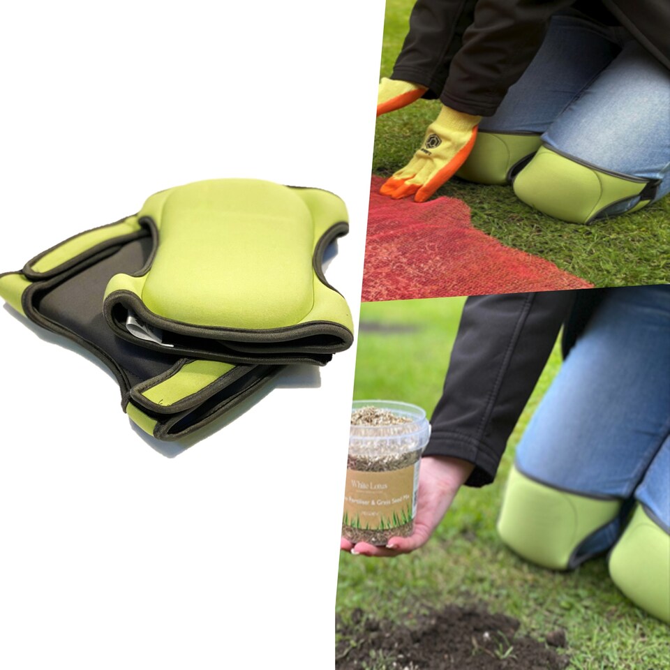 image 1 of Pegdev Memory Foam Garden Knee Pads Neoprene Cover Durable Velcro Fit