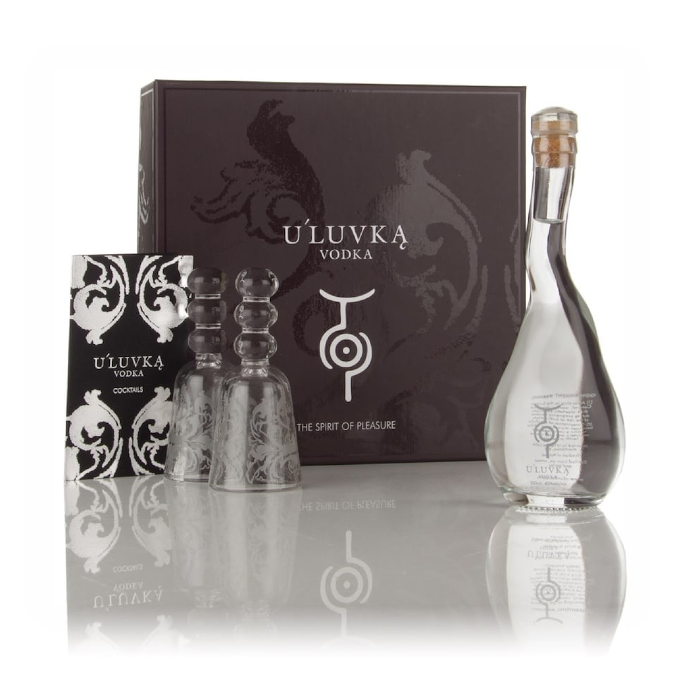 image 1 of ULuvka Vodka Gift Pack with 2x Glasses 10cl | Clear