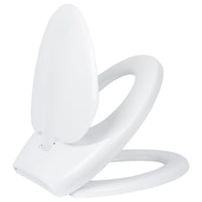 Harbour Housewares Soft Close Family Toilet Seat - White | White | White
