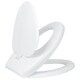 image 1 of Harbour Housewares Soft Close Family Toilet Seat - White | White | White