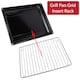 image 4 of SPARES2GO Grill Pan Grid for Flavel Oven Rack Insert Stand 320mm x 245mm