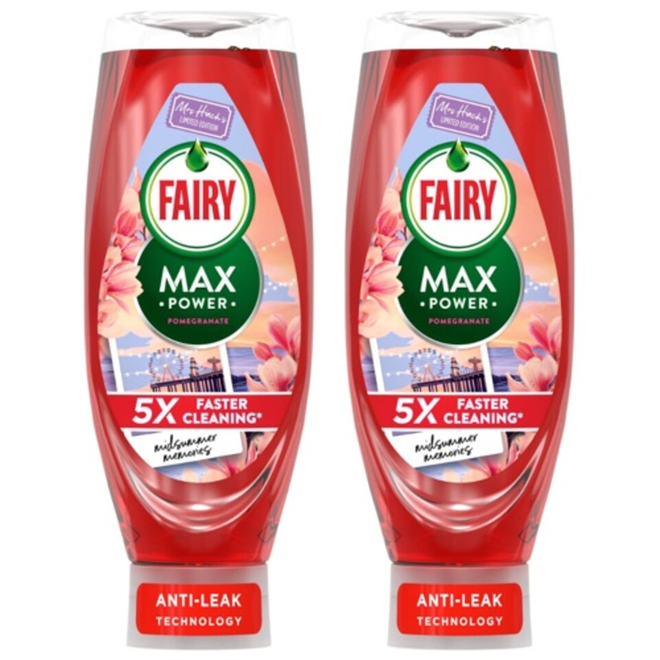 image 1 of Fairy Max Power 730ml Washing Up Liquid Mrs Hinch's Midsummer Memories