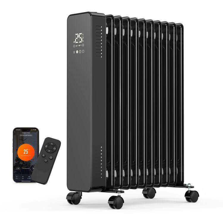 Vonhaus Oil Filled Radiator Digital Portable Electric Heater
