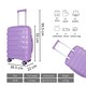 image 7 of Cabin Suitcase Small 20’ Inch Hard Shell Hand Luggage - Lightweight & Durable, USB Charging Port, Secure TSA Lock, Dual Spinner Wheels