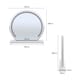 image 5 of Living and Home Round Hollywood Vanity LED Makeup Mirror