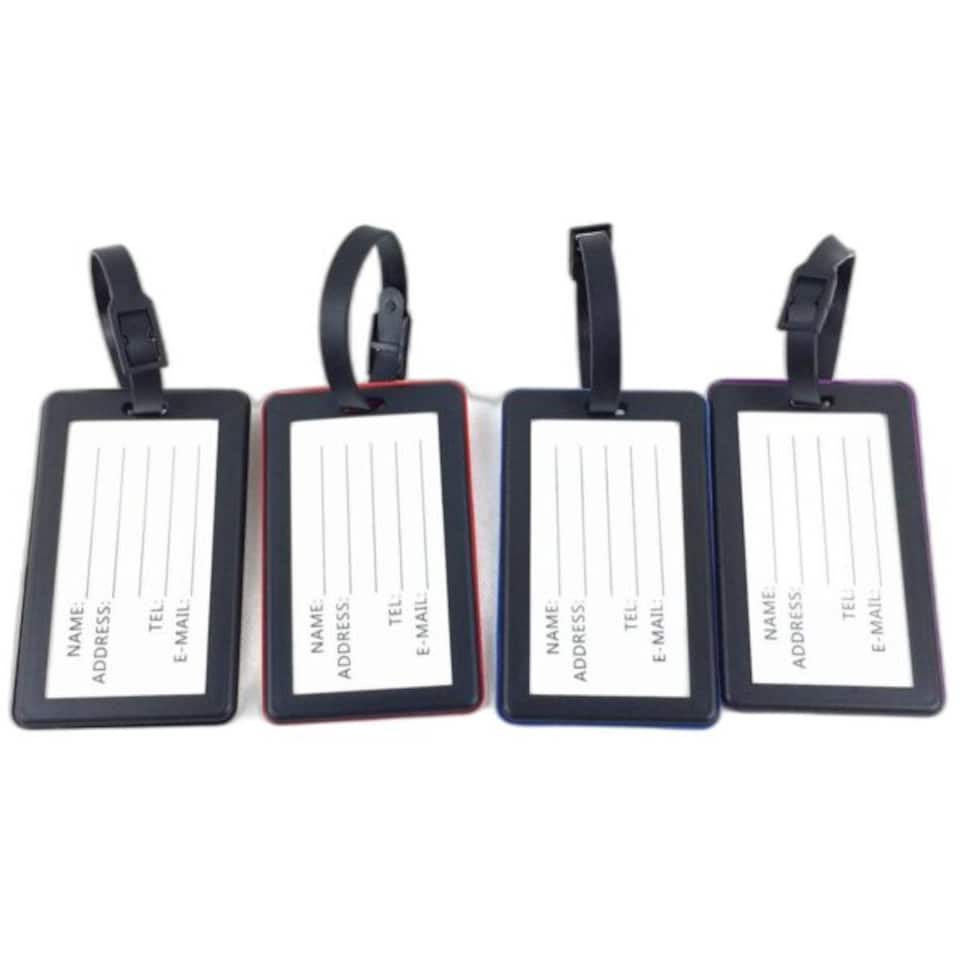 image 1 of Novelty Funny Luggage Tags NOT WORTH TAKING - Purple
