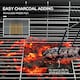 image 4 of Outsunny Barrel Charcoal Barbecue BBQ Grill Trolley W/ Ash Catcher Thermometer