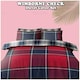 image 5 of VELVETIO Wimborne Check Duvet Cover Set Reversible Polycotton Easy Care Beddings Red | Double