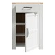 image 4 of Bohol 1 Door 1 Drawer Shoe Cabinet in Riviera Oak/White