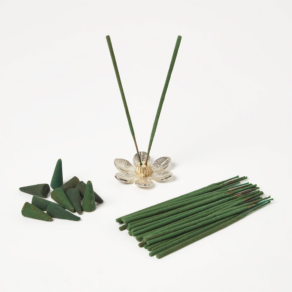 image 1 of Homescapes Zen Incense Gift Set – Jasmine & Marigold