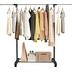 image 8 of COSTWAY Single Rail Garment Drying Rack Metal Clothes Rail