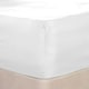 image 1 of OHS Plain Soft Microfibre 30cm Deep Fitted Bed Sheet, Double - White