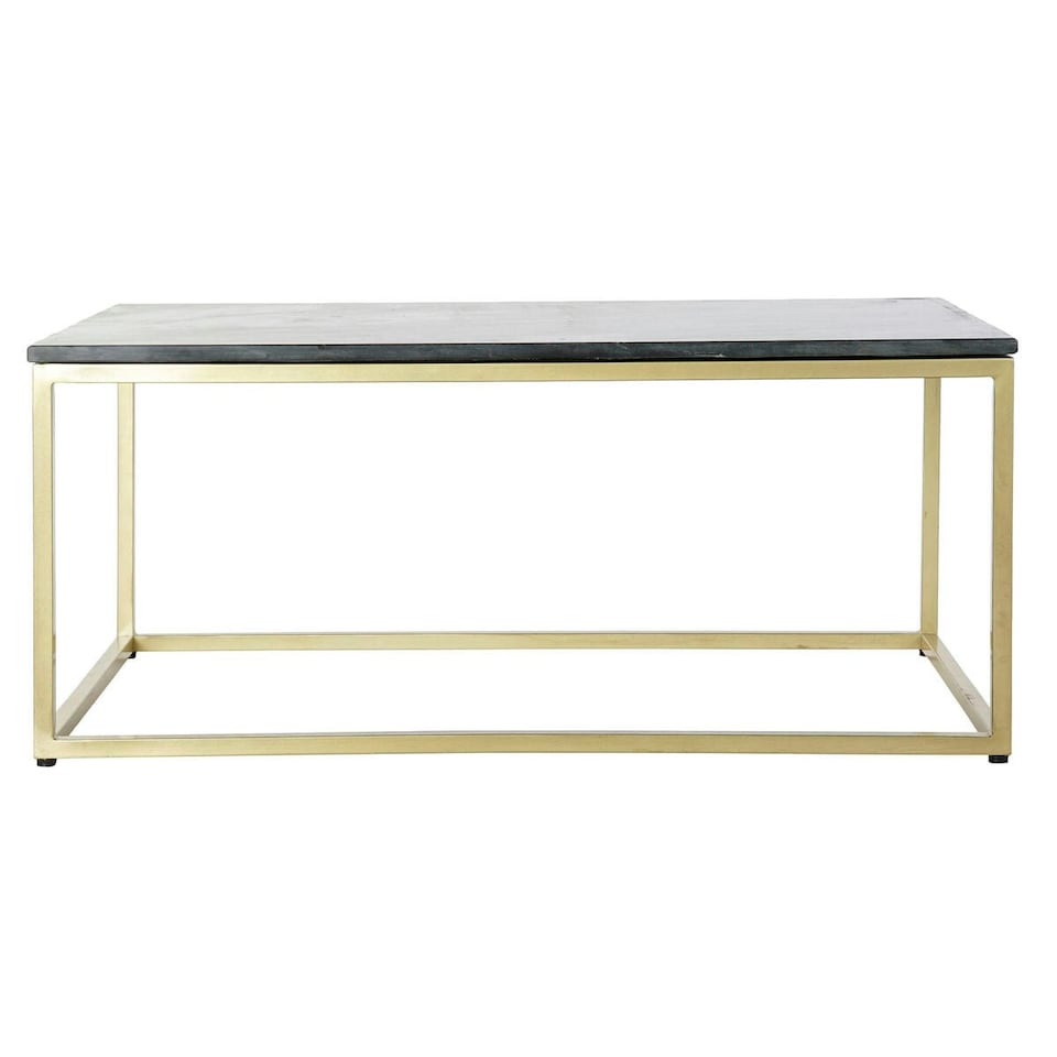 image 1 of Centre Table DKD Home Decor Black Golden Marble Iron 100 x 61 x 43 cm N/A