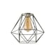 image 1 of ValueLights Modern Geometric Grey Metal Cage Ceiling Pendant Light Shade