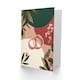 image 2 of Interlocked Rings Romantic Boho Abstract Wedding Card