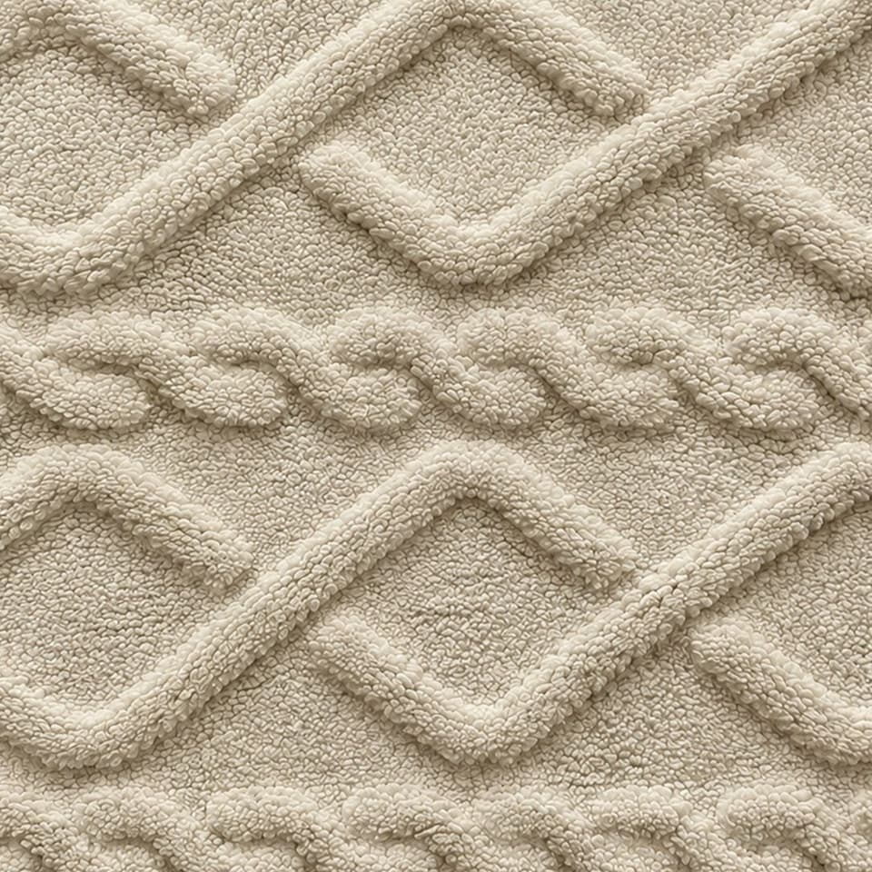 image 1 of Soft Cable Throw Blanket – Cosy Textured Home Decorative Warm Blanket 150 x 200cm