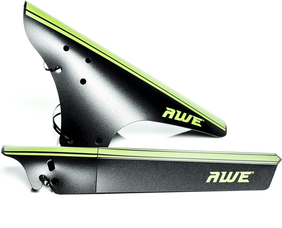 image 1 of AWE Universal Flexible Folding Front & Rear Mudguard Fender Set