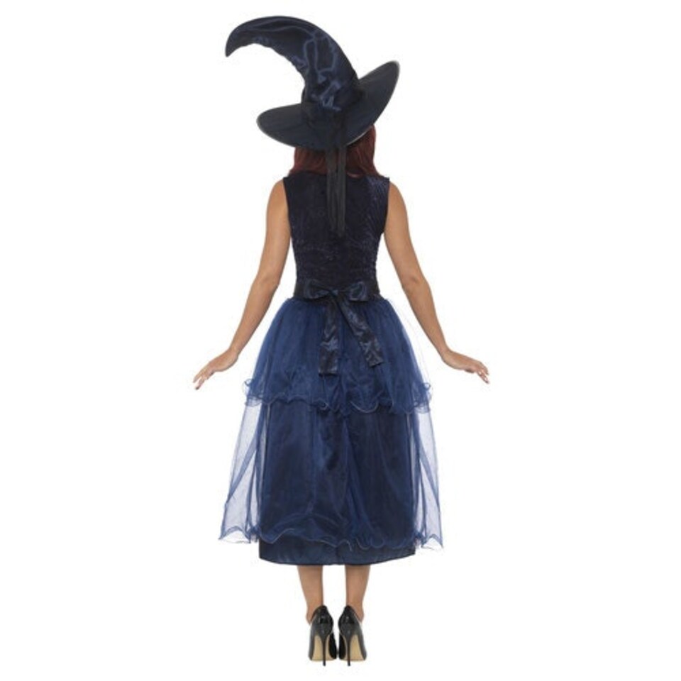 image 1 of Midnight Witch Deluxe Fancy Dress Costume Ladies Medium - UK 12-14