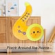image 9 of Saxophone Soft Toy Cute Plushie Huggable Cuddly Stuffed Toy 16cm Yellow