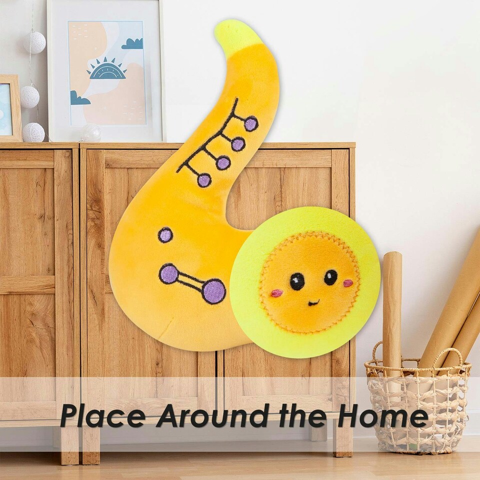 image 1 of Saxophone Soft Toy Cute Plushie Huggable Cuddly Stuffed Toy 16cm Yellow