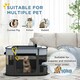 image 8 of PawHut Portable Dog Pen for Puppies, Rabbits, Kittens, Guinea Pigs - Grey