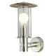 image 3 of Set of 2 Treviso - Stainless Steel PIR Sensor Outdoor Security Lights | Grey | Brushed stainless steel and clear glass | Small | 2