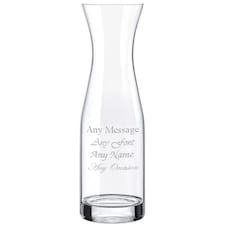 Personalised Engraved 1000ml Serl Water Wine Carafe Birthday