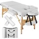 image 1 of Massage Table Set Suman - 2-zone, 7.5 cm padding, including bolsters, bag, head and armrests | White | white | 1