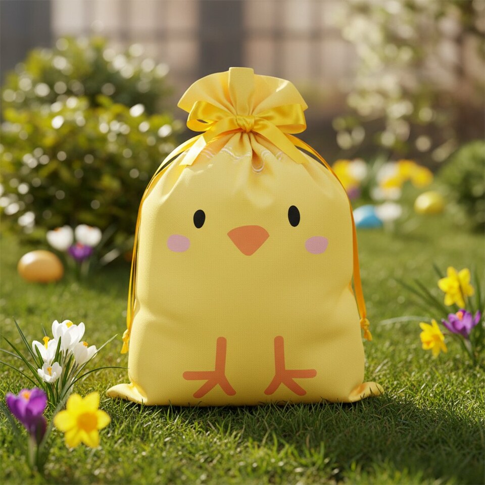 image 1 of Chick Easter Woven Character Bags - Pack of 3