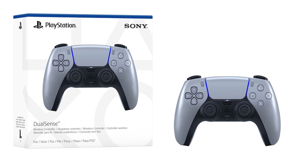image 1 of Sony DualSense Wireless Controller PlayStation 5 - Sterling Silver - 1000040718 - P5AEJSSNY57734 | Silver
