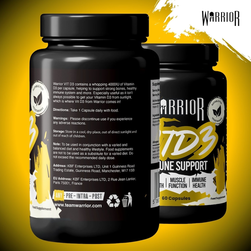 image 1 of Warrior Vitamin D3 - 60 tabs
