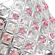 image 2 of Modern Sparkly Ceiling Pendant Light Shade with Clear and Pink Beads | Pink