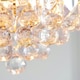 image 5 of Fargo 3 Light Ceiling Pendant Acrylic, Brass, E14