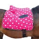 image 1 of Supreme Products Ride On Dotty Fleece Horse Saddle Cover - Paradise Pink - One Size