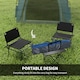 image 5 of Outsunny 4 Man Pop Up Tent Camping Backpacking Dome Tent, Green