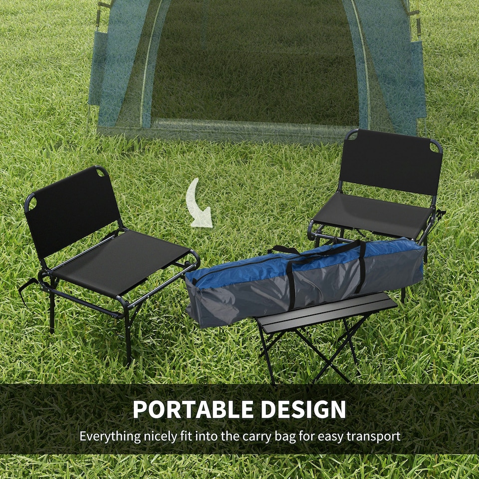 image 1 of Outsunny 4 Man Pop Up Tent Camping Backpacking Dome Tent, Green