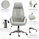 image 8 of Vinsetto Mesh Back Office Chair w/ Adjustable Height Padded Headrest Grey