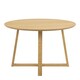 image 2 of Malika Round Dining Table in Oak