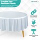 image 4 of Disposable Plastic Table Cover, Waterproof Tablecloth - 84 Inch