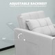 image 8 of Alivio 3 in 1 Convertible Sofa Bed with Adjustable Backrest and Pull Out Sleeper (Light Grey)