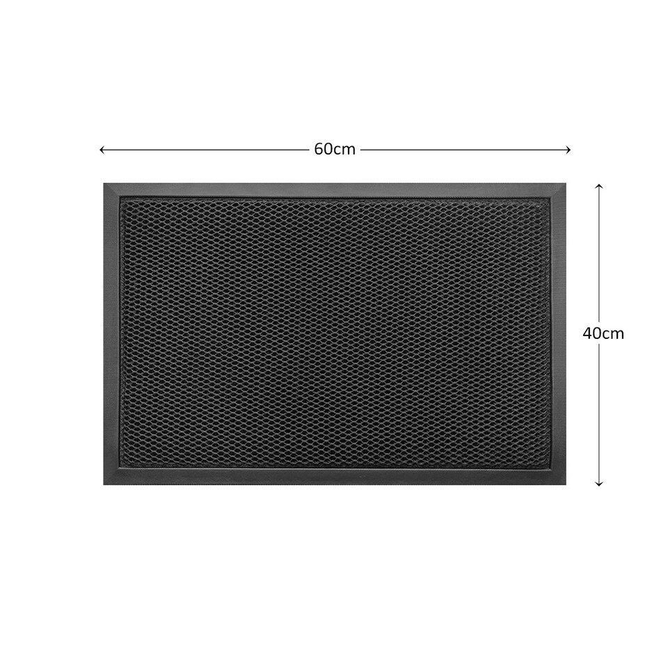 image 1 of Nicoman Meshmat Entrance Doormat Black | 60cm x 40cm