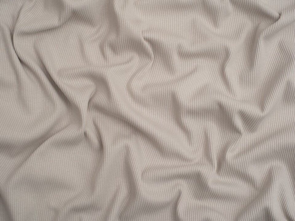 Minerva Core Range Grey Cotton Rib Stretch Knit Fabric for Dressmaking, 140cm / 55" Wide - per metre