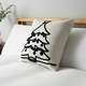image 1 of BHS Christmas Tree Tufted Cushion, Natural Cream | Black